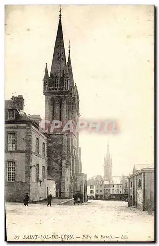 Cartes postales Saint Pol de Leon Place du Parois