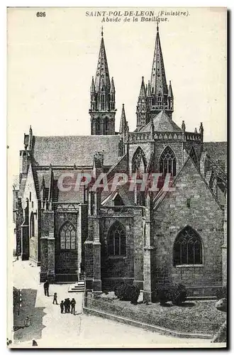 Cartes postales Saint Pol de Leon Abside de la Basilique