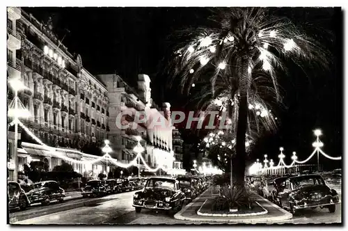 Moderne Karte Nice La Promenade des Anglais la nuit