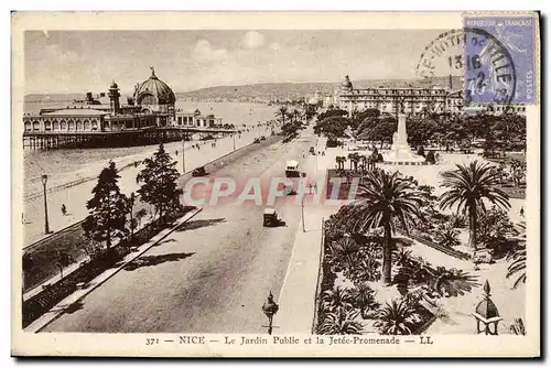 Ansichtskarte AK Nice Le Jardin Public et la Jetee Promenade