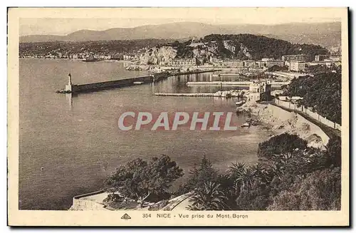 Cartes postales Nice Vue Prise du Mont Boron