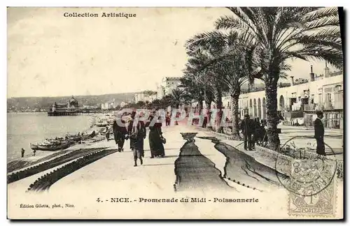 Cartes postales Nice Promenade du Midi Les Ponchettes