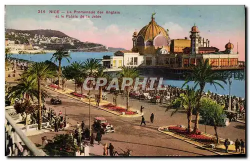 Ansichtskarte AK Nice La Promenade des Anglais et le Palais de la Jette