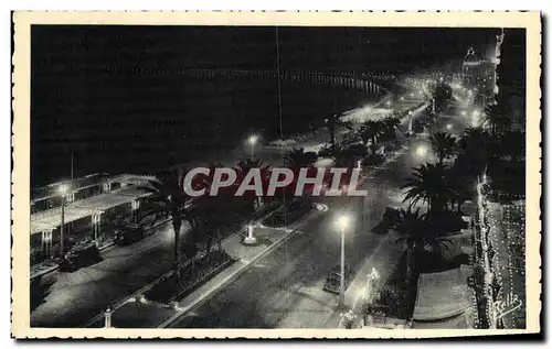 Ansichtskarte AK Nice la Nuit Promenade des Anglais