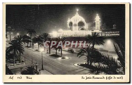 Cartes postales Nice La Jetee Promenade Effet de nuit