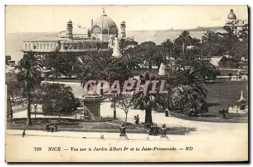 Ansichtskarte AK Nice Vue sur le Jardins Albert 1er et la Jetee Promenade