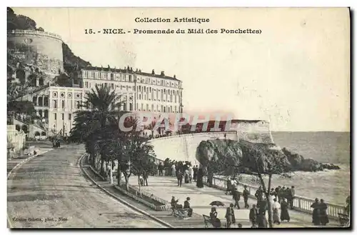 Cartes postales Nice Promenade du Midi Les Ponchettes