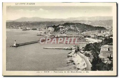 Cartes postales Nice Panorama vu du Mont Boron