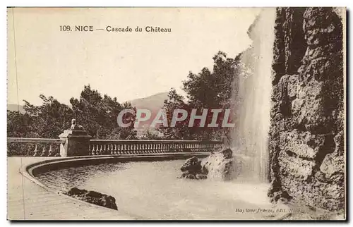 Cartes postales Nice Cascade du Chateau