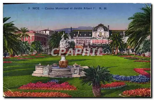 Cartes postales Nice Casino Municipal et Jardin Albert 1er