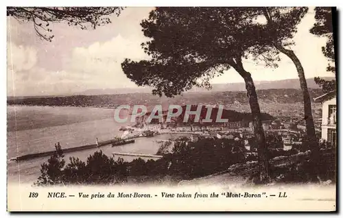 Cartes postales Nice Vue prise du Mont Boron