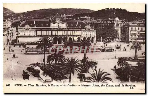 Ansichtskarte AK Nice Place Massena le Casino et les Jardins