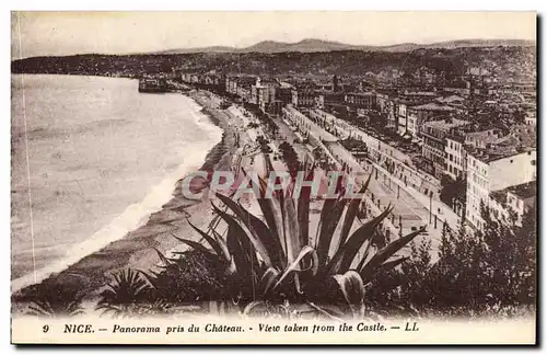 Cartes postales Nice Panorma pris du Chateau