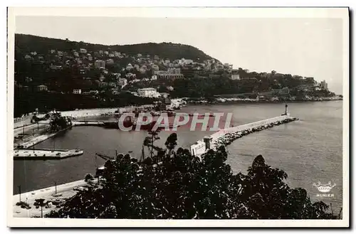 Cartes postales moderne Nice L Entree du Port et le Mont Boron