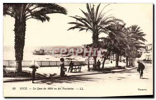 Cartes postales Nice Le quai du Midi vu des Ponchettes