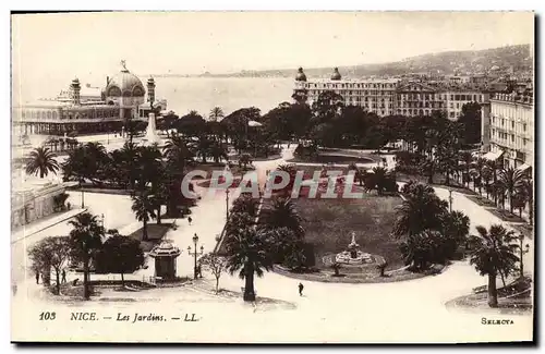 Cartes postales Nice Les Jardins