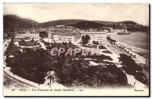 Cartes postales Nice Vue d ensemble du Jardin Municipal