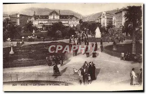 Cartes postales Nice Les Jardins et le Casino