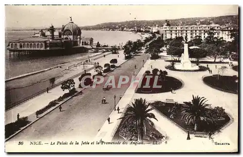 Cartes postales Nice Le Palais de la Jetee et la Promenade des Anglais