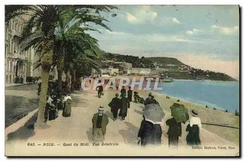 Cartes postales Nice Quai du Midi Vue Generale