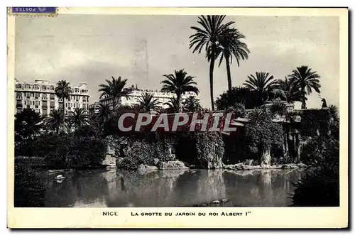 Ansichtskarte AK Nice La Grotte du Jardin du Roi Albert l er