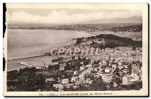 Cartes postales Nice Vue generale prise du Mont Boron