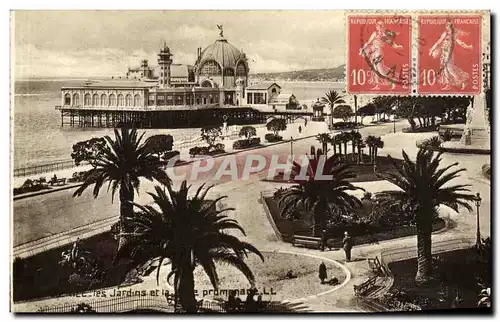 Cartes postales Nice Les Jardins et la promenade