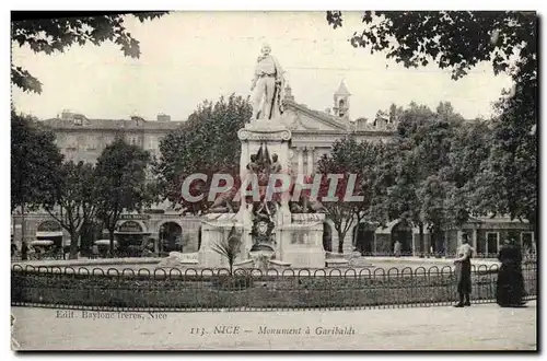 Ansichtskarte AK Nice Monument de Garibaldi