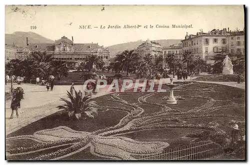 Ansichtskarte AK Nice La Jardin Albert 1er et le Casino Municipal