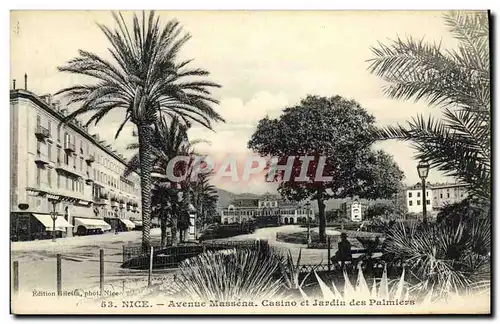 Ansichtskarte AK Nice Avenue Massena Casino et Jardin des Palmiers