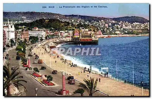 Ansichtskarte AK Nice La Promenade des Anglais et les Casinos