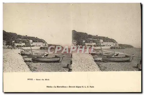 Ansichtskarte AK Nice Quai du Midi Bateau