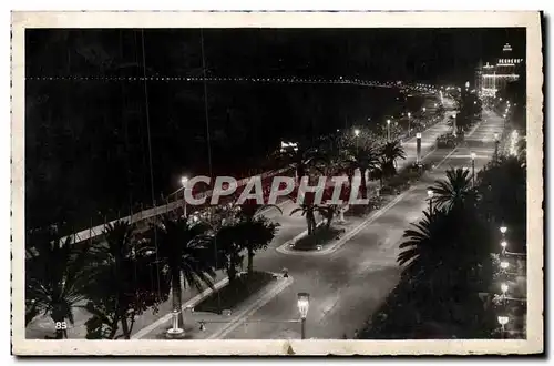 Ansichtskarte AK Nice Promenade des Anglais la Nuit