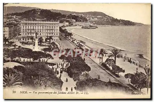 Ansichtskarte AK Nice Vue Panoramique des Jardins Albert Ier