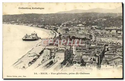 Cartes postales Nice Vue generale prise Chateau