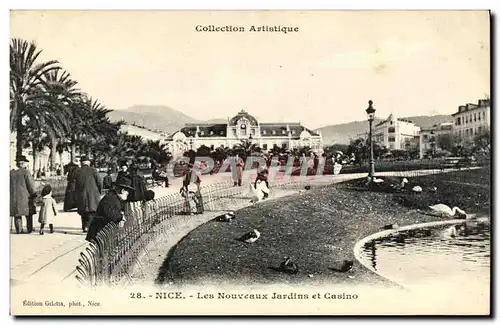 Cartes postales Nice Les Nouveaux Jardins et Casino
