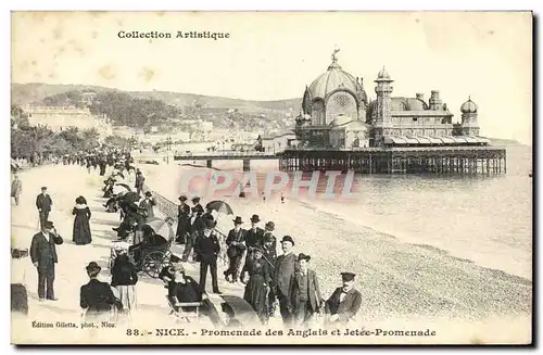 Cartes postales Nice Promenade des Anglais et Jetee Promenade