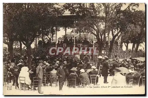 Cartes postales Nice Le Jardin Albert 1er Pendant un Concert