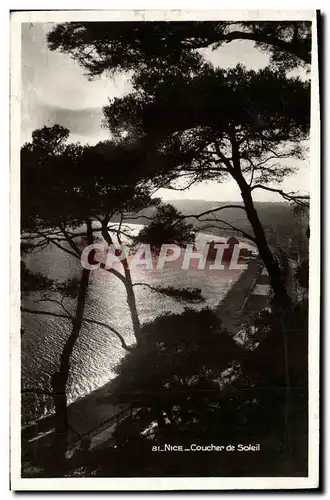 Cartes postales Nice Coucher de Soleil