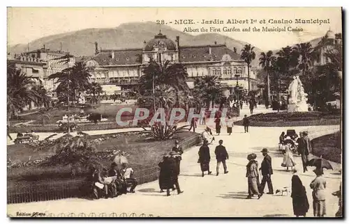 Cartes postales Nice Jardin Albert Ier et Casino Municapl