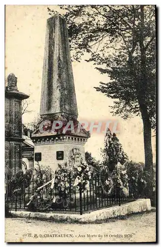 Ansichtskarte AK Chateaudun aux Morts du 18 Octobre 1870 Militaria