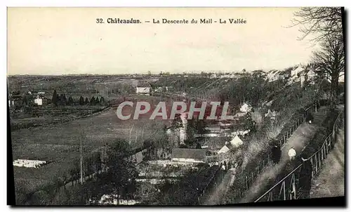 Cartes postales Chateaudun La Descente du Mail La Vallee