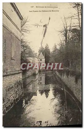 Cartes postales Environs de Chateaudun Les Fosses du Chateau de Romilly