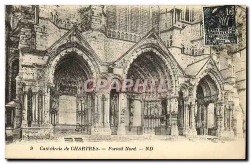 Ansichtskarte AK Cathedrale de Chartres Portail Nord