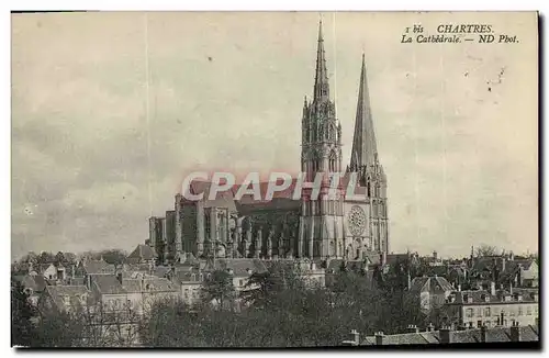 Cartes postales Chartres La Cathedrale