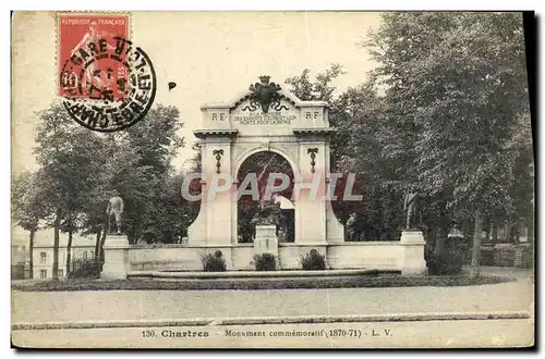 Cartes postales Chartres Monument commemoratif