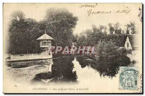 Cartes postales Cathedrale Vue prise sur l Eure la Courtille Lavoir