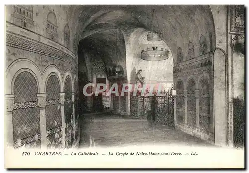 Cartes postales Chartres La Cathedrale La Crypte de Notre Dame sous Terre