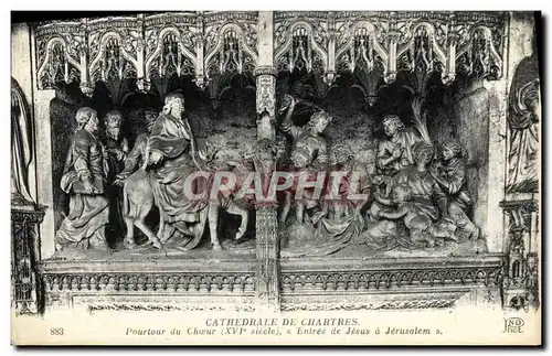 Cartes postales Cathedrale de Chartres Pourtour du Choeur XVl siecle