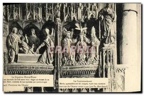 Cartes postales Le Sepulcre notre Dame Chartres